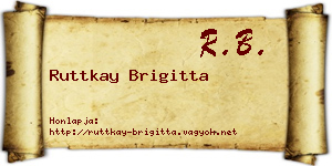 Ruttkay Brigitta névjegykártya