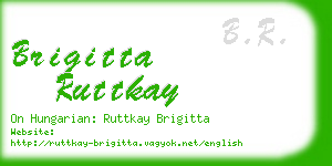 brigitta ruttkay business card